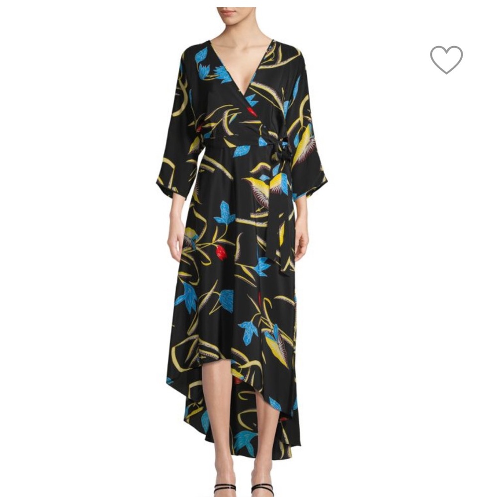 Elegant Black Floral Maxi Dress